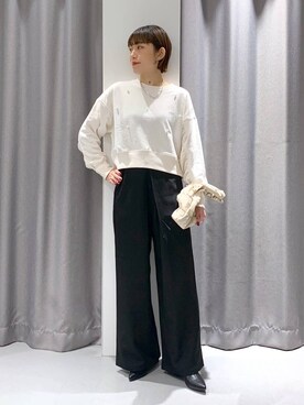 「アイテム（スウェット）」を使った、chinatsuさん（レディース・161cm・30代）の秋コーディネート