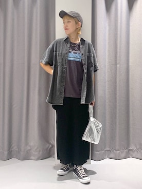 「アイテム（帽子）」を使った、chinatsuさん（レディース・161cm・30代）の夏コーディネート