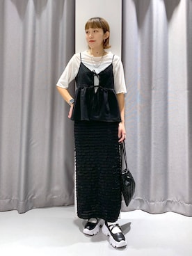 「アイテム（その他トップス）」を使った、chinatsuさん（レディース・161cm・30代）の夏コーディネート