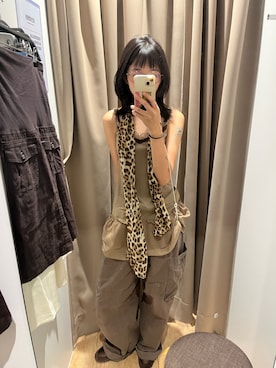 「second streetのアイテム（その他パンツ、ブラウン系）」を使った、peko0718さん（レディース・163cm）の夏コーディネート