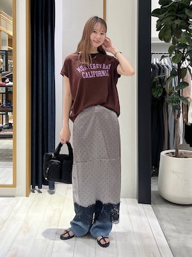 「BAYFLOW（ベイフロー）のアイテム」を使った、Haruneさん（レディース・167cm）の夏コーディネート