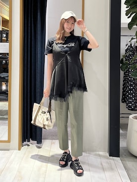 「HEREIAM（ヘレイアム）のアイテム」を使った、Haruneさん（レディース・167cm）の春コーディネート