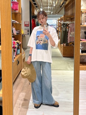 「BAYFLOW（ベイフロー）のアイテム」を使った、Haruneさん（レディース・167cm）の夏コーディネート