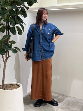 「アイテム（インナーウェア/肌着）」を使った、Haruneさん（レディース・167cm）の秋コーディネート