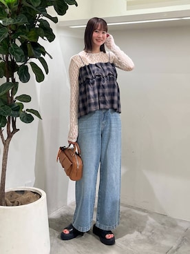 「アイテム（その他トップス）」を使った、Haruneさん（レディース・167cm・30代）の夏コーディネート