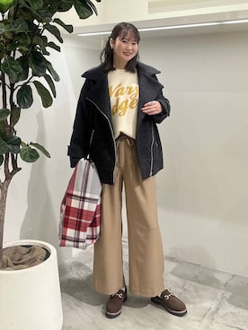 「アイテム（その他アウター）」を使った、Haruneさん（レディース・167cm・30代）の秋コーディネート