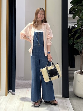 「アイテム（アンダーウェア）」を使った、Haruneさん（レディース・167cm）の春コーディネート