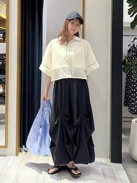 「HEREIAM（ヘレイアム）のアイテム」を使った、Haruneさん（レディース・167cm）の春コーディネート