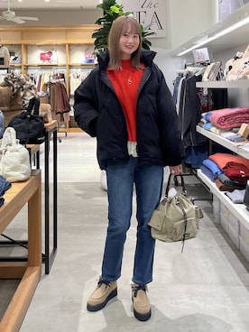 「アイテム（ハンドバッグ）」を使った、Haruneさん（レディース・167cm・30代）の冬コーディネート