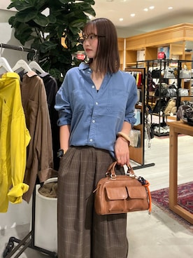 「アイテム（ボストンバッグ）」を使った、Haruneさん（レディース・167cm・30代）の夏コーディネート