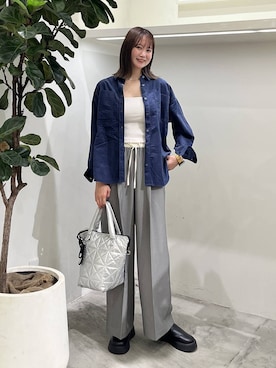 「アイテム（インナーウェア/肌着）」を使った、Haruneさん（レディース・167cm）の秋コーディネート
