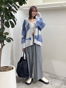 「アイテム（アンダーウェア）」を使った、Haruneさん（レディース・167cm）の秋コーディネート