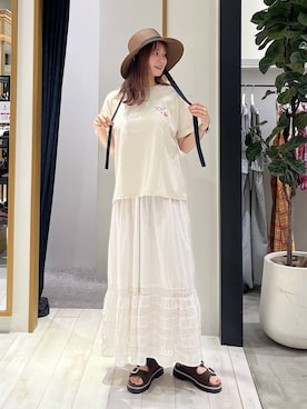 Haruneさん（レディース・167cm）の夏コーディネート