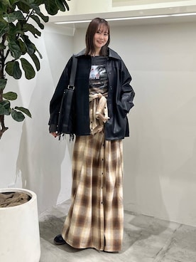 「アイテム（ブルゾン）」を使った、Haruneさん（レディース・167cm・30代）の秋コーディネート