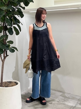 「アイテム（ワンピース/ドレス）」を使った、Haruneさん（レディース・167cm・30代）の夏コーディネート