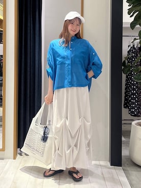 「HEREIAM（ヘレイアム）のアイテム」を使った、Haruneさん（レディース・167cm）の春コーディネート
