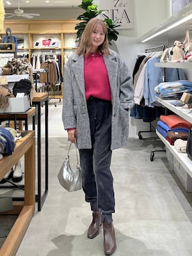 「アイテム（テーラードジャケット）」を使った、Haruneさん（レディース・167cm・30代）の冬コーディネート