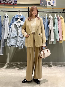 「BAYFLOW（ベイフロー）のアイテム（アクセサリー）」を使った、Haruneさん（レディース・167cm）の春コーディネート