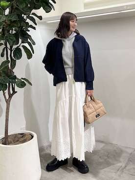 「アイテム（キーホルダー）」を使った、Haruneさん（レディース・167cm・30代）の秋コーディネート