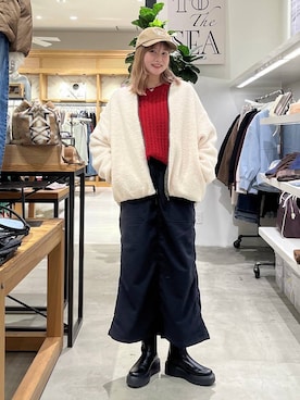 Haruneさん（レディース・167cm）の冬コーディネート