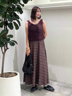 「アイテム（スカート）」を使った、Haruneさん（レディース・167cm・30代）の秋コーディネート