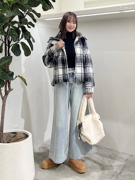 「アイテム（トートバッグ）」を使った、Haruneさん（レディース・167cm・30代）の秋コーディネート