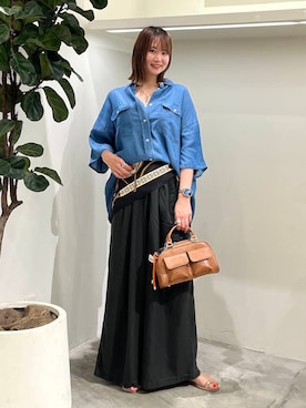 「着痩せ」｜Haruneさん（レディース・167cm）の夏コーディネート