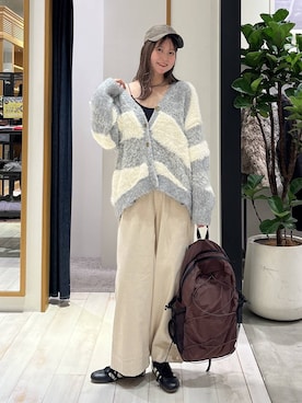 「アイテム（インナーウェア/肌着）」を使った、Haruneさん（レディース・167cm）の秋コーディネート