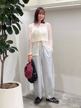 「アイテム（キャップ）」を使った、Haruneさん（レディース・167cm・30代）の夏コーディネート