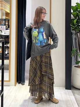 「アイテム（インテリア）」を使った、Haruneさん（レディース・167cm）の秋コーディネート