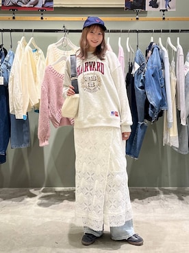 「BAYFLOW（ベイフロー）のアイテム」を使った、Haruneさん（レディース・167cm）の冬コーディネート