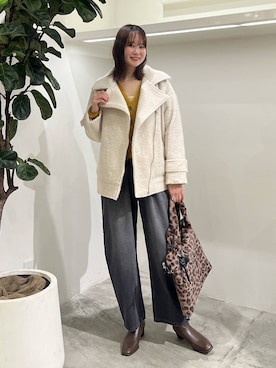 「アイテム（その他アウター）」を使った、Haruneさん（レディース・167cm・30代）の秋コーディネート