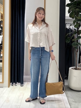 「BAYFLOW（ベイフロー）のアイテム」を使った、Haruneさん（レディース・167cm）の夏コーディネート
