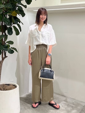 「アイテム（ハンドバッグ）」を使った、Haruneさん（レディース・167cm・30代）の夏コーディネート