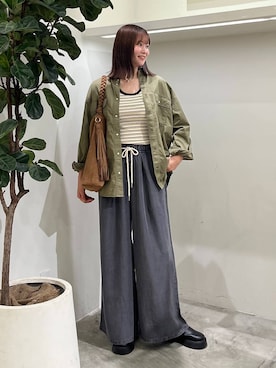 「アイテム（アクセサリー）」を使った、Haruneさん（レディース・167cm・30代）の秋コーディネート