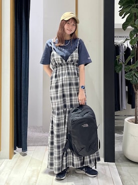 「BAYFLOW（ベイフロー）のアイテム（バックパック/リュック）」を使った、Haruneさん（レディース・167cm）の春コーディネート