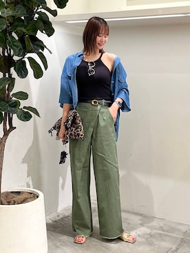 「アイテム（アンダーウェア）」を使った、Haruneさん（レディース・167cm）の夏コーディネート