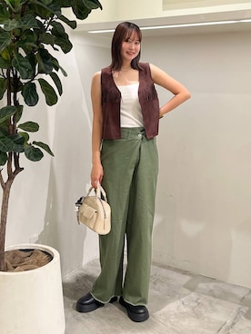 「アイテム（インナーウェア/肌着）」を使った、Haruneさん（レディース・167cm）の秋コーディネート