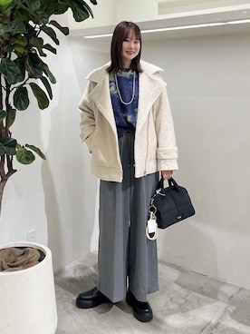 「アイテム（その他アウター）」を使った、Haruneさん（レディース・167cm）の秋コーディネート