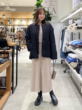 「クリスマス」｜「アイテム（ジャケット/アウター）」を使った、Haruneさん（レディース・167cm）の冬コーディネート