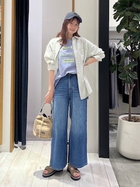 「アウトドア」｜Haruneさん（レディース・167cm）の春コーディネート