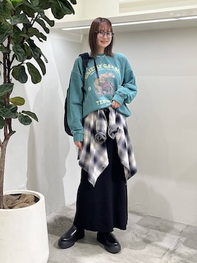 「アイテム（バックパック/リュック）」を使った、Haruneさん（レディース・167cm・30代）の秋コーディネート