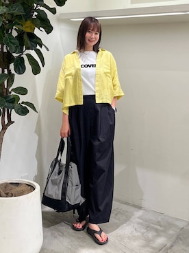「アイテム（ネックレス、グレー系）」を使った、Haruneさん（レディース・167cm）の夏コーディネート