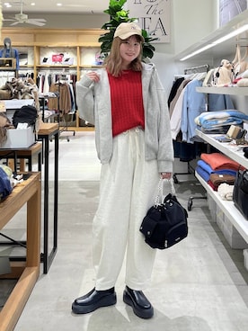 「アイテム（ブルゾン）」を使った、Haruneさん（レディース・167cm・30代）の冬コーディネート