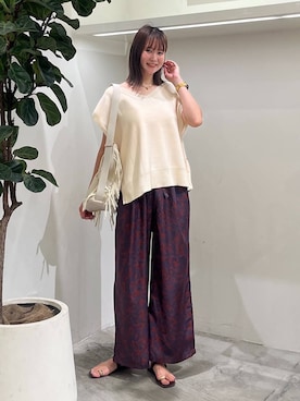 「アイテム（ショルダーバッグ）」を使った、Haruneさん（レディース・167cm・30代）の夏コーディネート