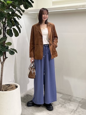 「アイテム（インナーウェア/肌着）」を使った、Haruneさん（レディース・167cm）の秋コーディネート