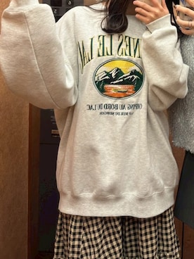 「Discoat」｜「アイテム（スウェット）」を使った、Aさん（レディース・156cm）の冬コーディネート