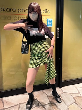 「NEUNA（ヌナ）のアイテム」を使った、あまんだ🍑🐈‍⬛さん（レディース・164cm）の夏コーディネート