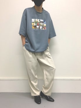 「Pledge（プレッジ）のアイテム」を使った、y u k i.さん（メンズ・177cm）の夏コーディネート