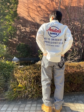 「アイテム（チノパンツ、その他）」を使った、ひっしーさん（メンズ・170cm）の冬コーディネート